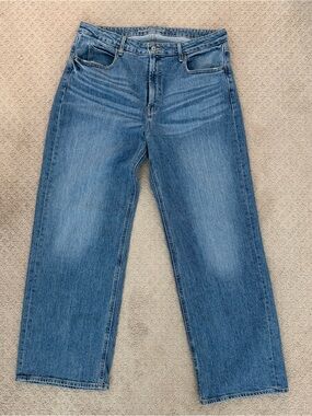 Old navy women’s extra high rise wide leg jeans